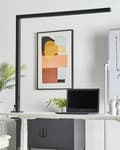 Miniatyrbillede 4 af 11: Skrivebord LED Lampe Sort Metal 120 cm Aluminium med Klemmedæmper Motion Dagslyssensor Kontorstudie Moderne Stil