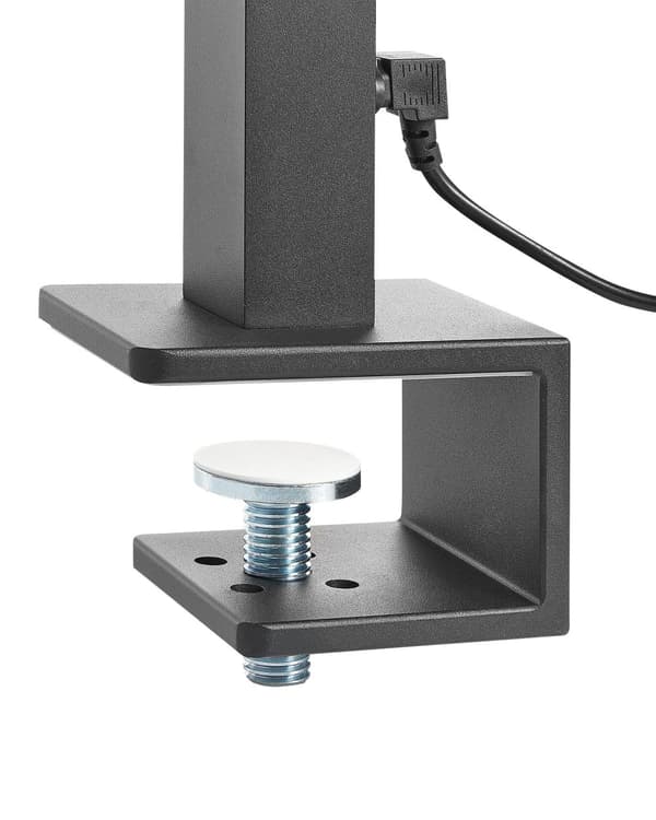 Skrivebord LED Lampe Sort Metal 120 cm Aluminium med Klemmedæmper Motion Dagslyssensor Kontorstudie Moderne Stil