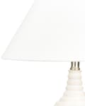 Miniatyrbillede 5 af 9: Bordlampe Beige Keramisk Base Stof Skærm Ambient Belysning Sengebordslampe