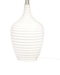 Miniatyrbillede 7 af 9: Bordlampe Beige Keramisk Base Stof Skærm Ambient Belysning Sengebordslampe