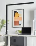 Miniatyrbillede 4 af 11: Skrivebord LED Lampe Sort Metal 120 cm Aluminium med Klemme Dæmpningslys Kontorstudie Moderne Stil