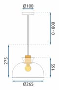 Miniatyrbild 9 av 9: HÄNGANDE LAMPA APP1184-1CP C