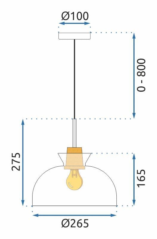 HÄNGANDE LAMPA APP1184-1CP C
