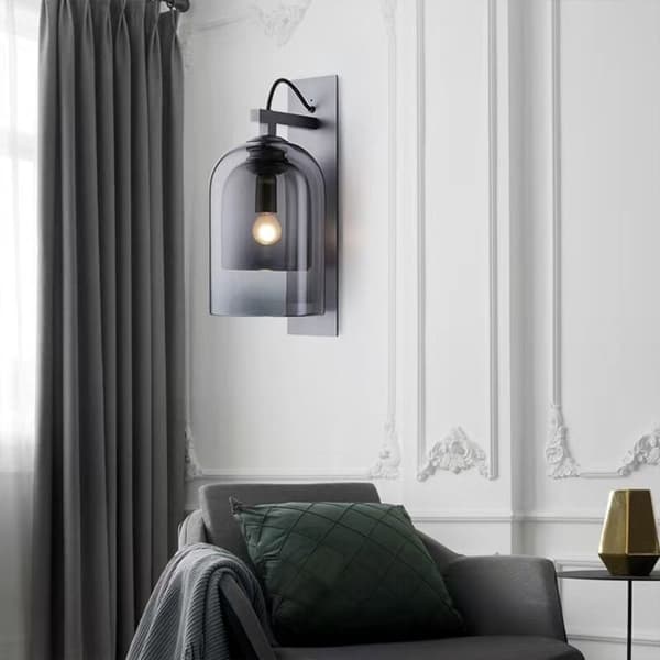 VÄGGLAMPA APP1207-1W SVART