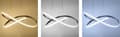 Miniatyrbillede 6 af 7: TAKRING LOFTLAMPE MODERNE LED + FJERNBETJENING APP395-CP SORT