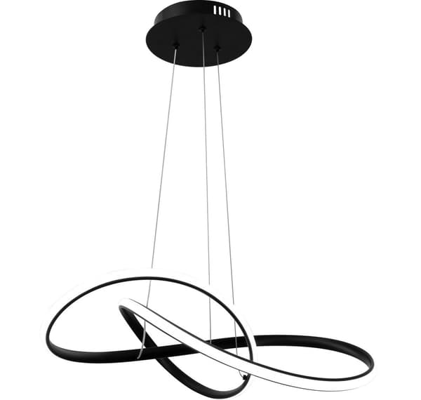TAKRING LOFTLAMPE MODERNE LED + FJERNBETJENING APP395-CP SORT