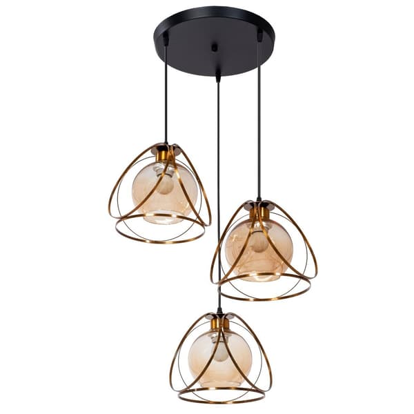 LOFTSLAMPE APP1137-3C SORT GULD