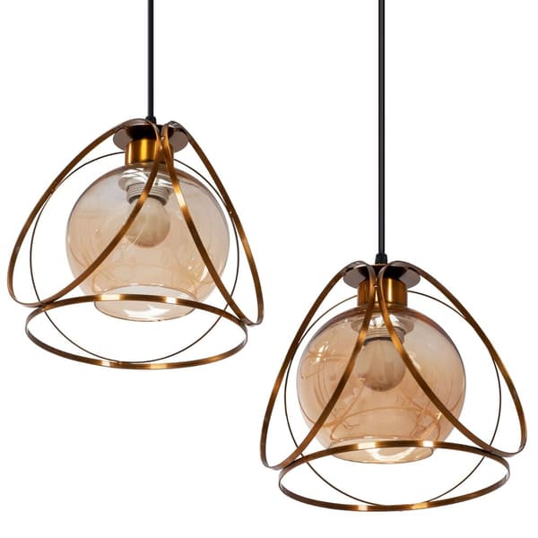 LOFTSLAMPE APP1137-3C SORT GULD