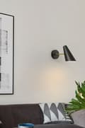 Miniatyrbild 9 av 9: VÄGGLAMPA APP1141-1W SVART