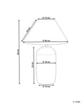 Miniatyrbilde 3 av 9: Bordlampe Mørkeblå Keramikk Stoffskjerm Stemningsfull belysning Nattlampe Tilbehør Soverom Stue
