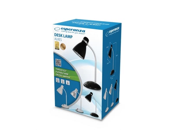 Esperanza ELD113S, Silver, E27, 1 lampor, 12 W, LED, Knappar