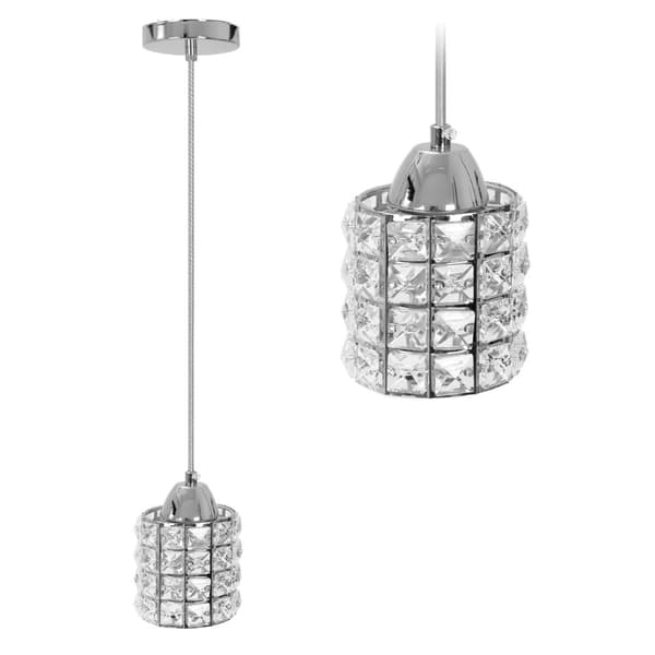 LOFTSLAMPE KRYSTAL APP727-1CP SØLV