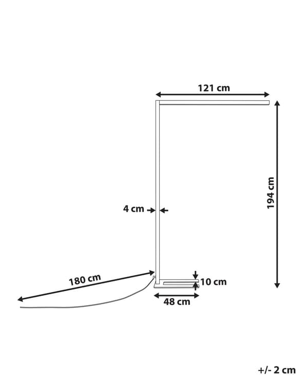 LED-lattiavalaisin valkoinen 121 x 194 x 30 cm alumiini teräs himmenin liiketunnistin industriaalinen