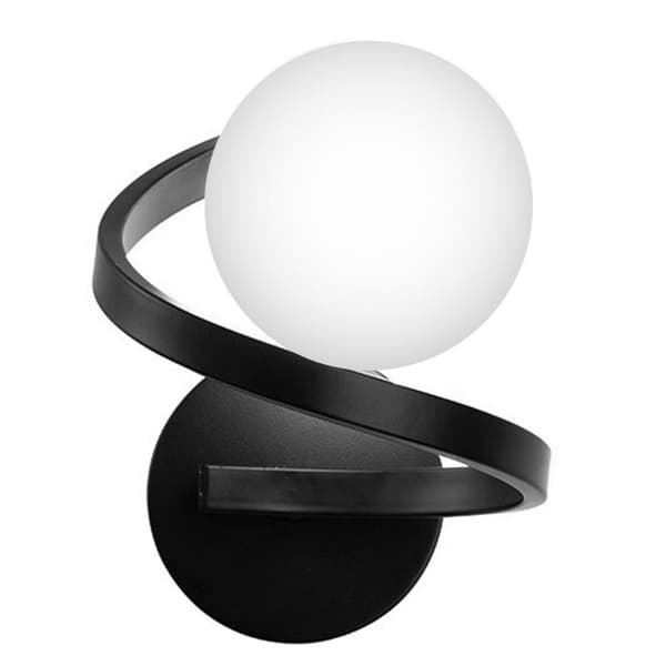 VÄGGLAMPA APP1209-1W SVART
