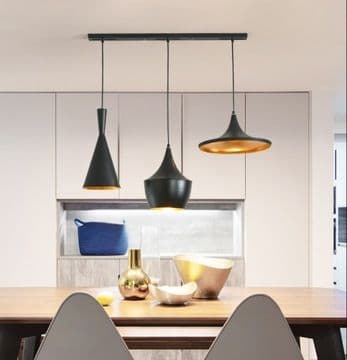 LOFTSLAMPE COSTA SÆT CP SORT