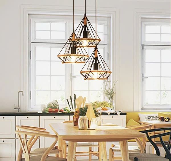 LOFT STIL BOHO REB GEOMETRISK VEDHÆNG LOFTSLAMPE APP678-1CP