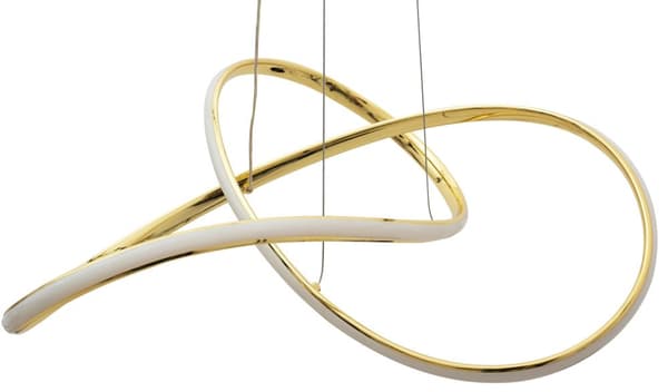 TAK RING HÄNGANDE LAMPA MODERN LED + FJÄRRKONTROLL APP394-CP GULD