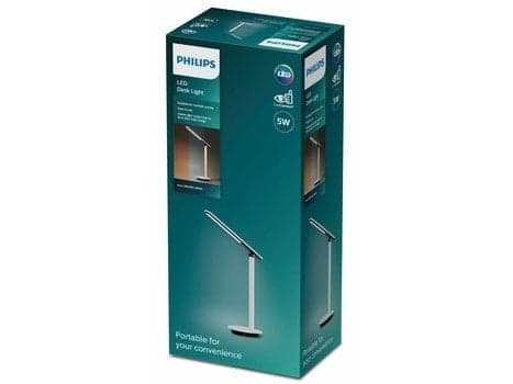 Philips Funktionell Ivory skrivbordslampa, Svart, Vit, Metall, Sovrum, Funktionell, IP20, Glödlampan/-lamporna kan inte bytas ut