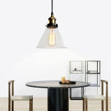 GLAS VEDHÆNG LOFTSLAMPE VERTO A