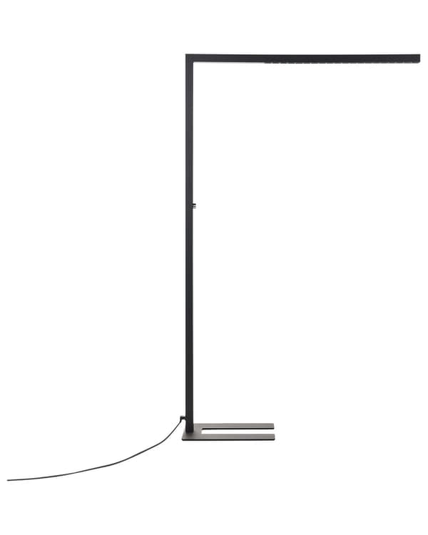 Gulvlampe LED-lampe Svart Aluminium 194 cm Bryter Dimming Moderne Belysning Hjemmekontor