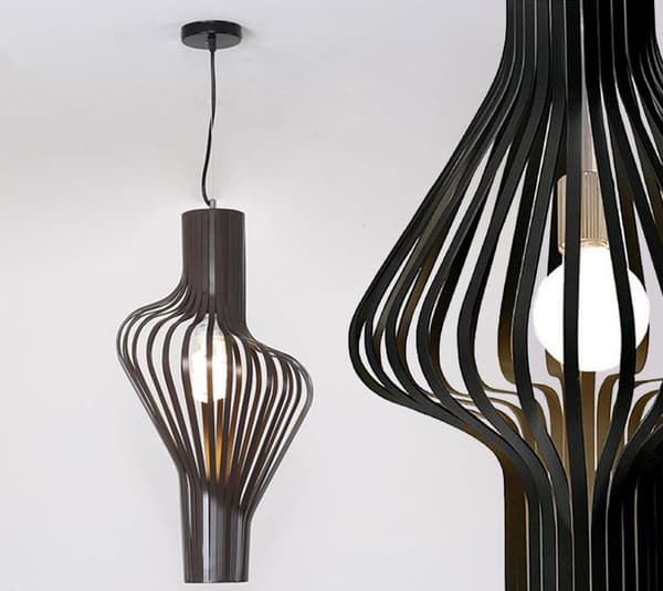 GEOMETRISK LOFTSLAMPE APP484-1CP SORT