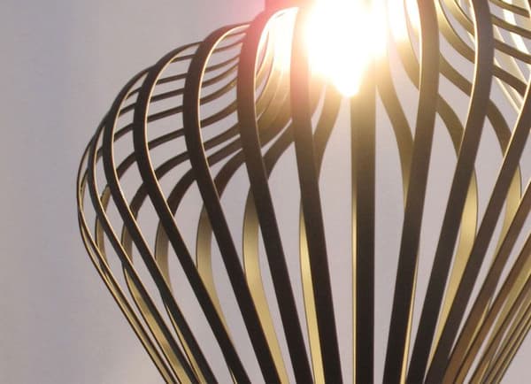 GEOMETRISK LOFTSLAMPE APP484-1CP SORT