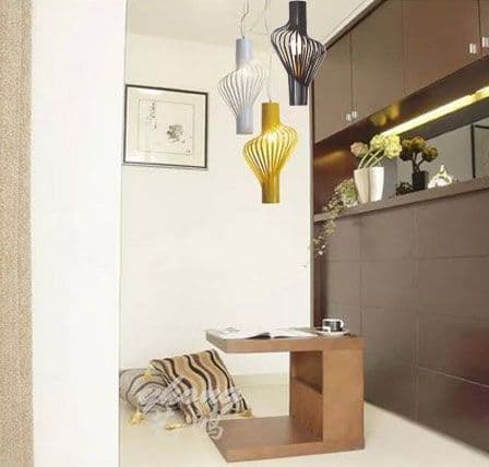 GEOMETRISK LOFTSLAMPE APP484-1CP SORT