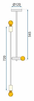 Miniatyrbild 7 av 7: HÄNGANDE LAMPA APP1116-6CP