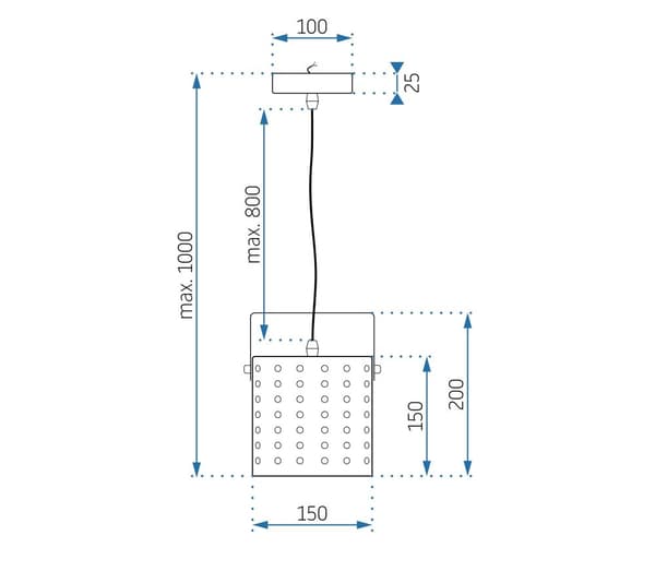 LOFTSLAMPE MODERNE APP957-1CP HVID