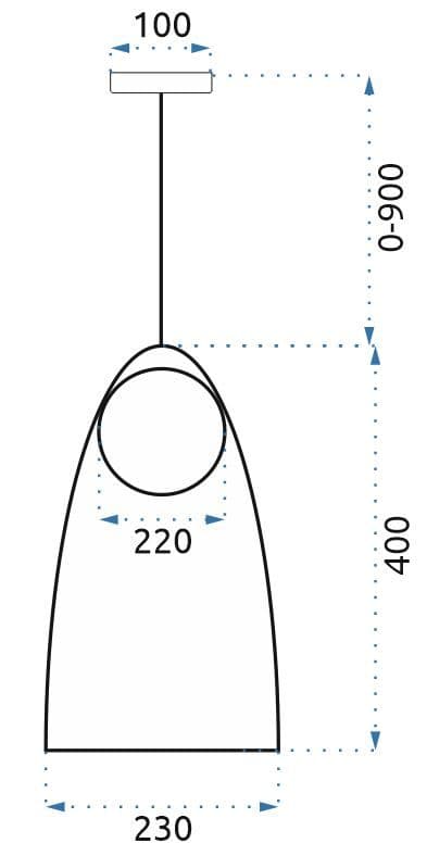 VEDHÆNGSLAMPE APP1029-1CP