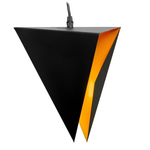 GEOMETRISK TREKANTLAMPE APP254-3CP SORT