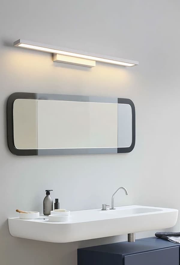 LED-KYLPYHUONEEN SEINÄVALAISIN 40CM APP839-1W LITTEÄ KROMI
