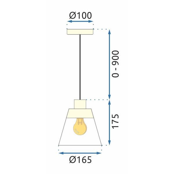 RIIPUSLAMPPU APP895-1CP KULTA