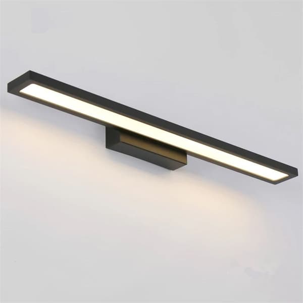 LED-KYLPYHUONEVALAISIN PEILIN PÄÄLLÄ 40CM APP839-1W TASAINEN MUSTA