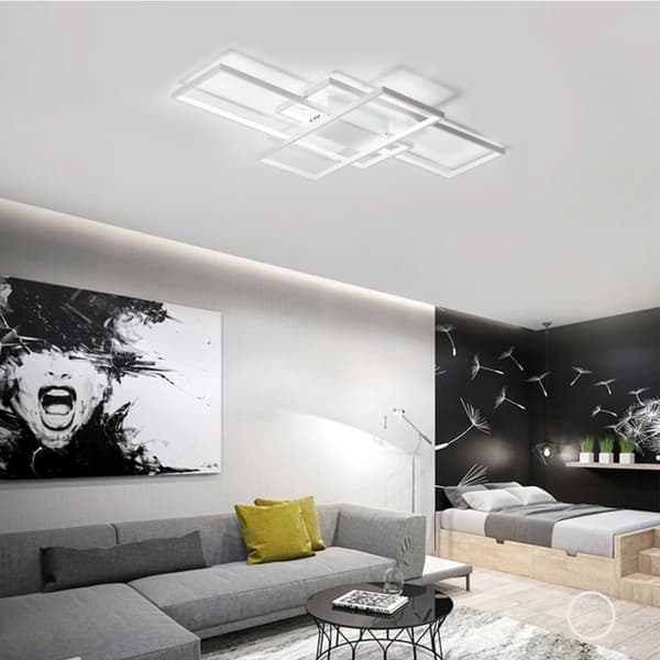 MODERNE LED LOFTSLAMPE + APP660 HVID FJERNBETJENING