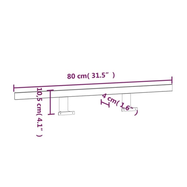 vidaXL LED-peilivalo 13 W lämmin valkoinen 80 cm 3000 K