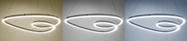 VEDHÆNG VEDHÆNG LYSSLØJFE LED + APP798-CP KROM FJERNBETJENING