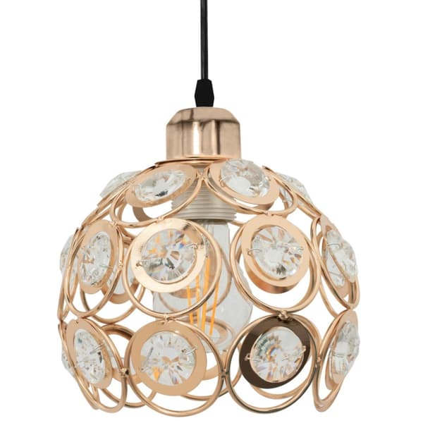VEDHÆNG LOFT LYS KRYSTAL APP208-1C GULD