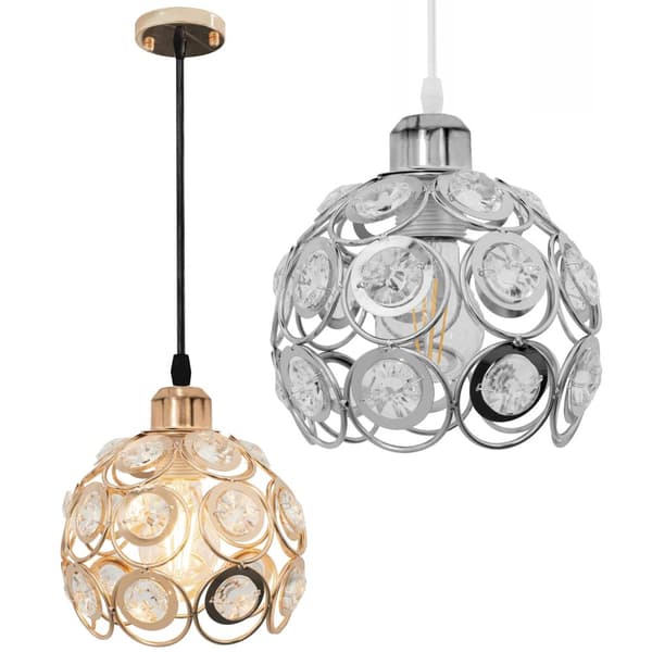 VEDHÆNG LOFT LYS KRYSTAL APP208-1C GULD