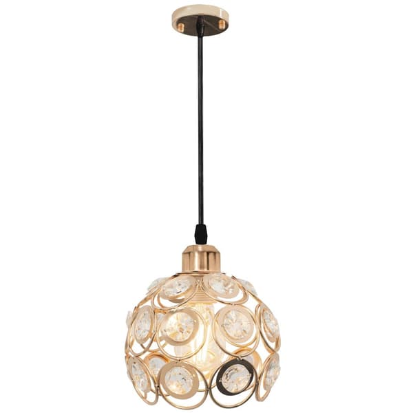 VEDHÆNG LOFT LYS KRYSTAL APP208-1C GULD