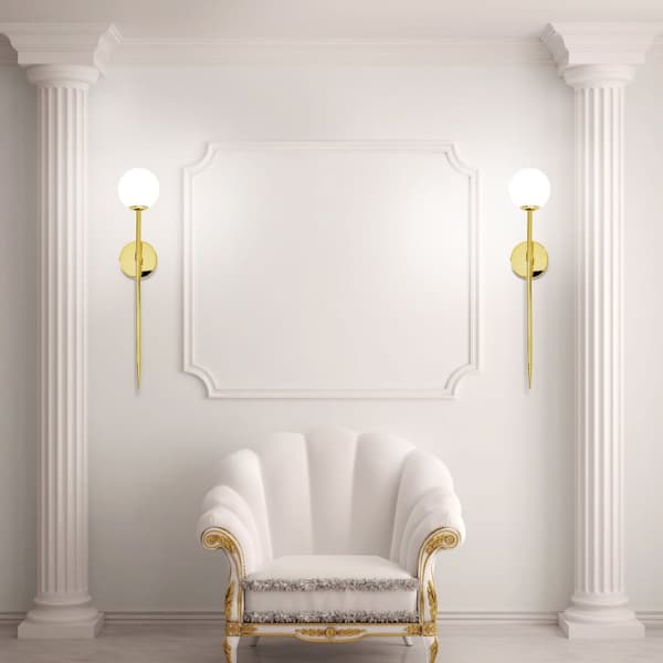 VÄGGLAMPA 75CM APP580-1W GULD