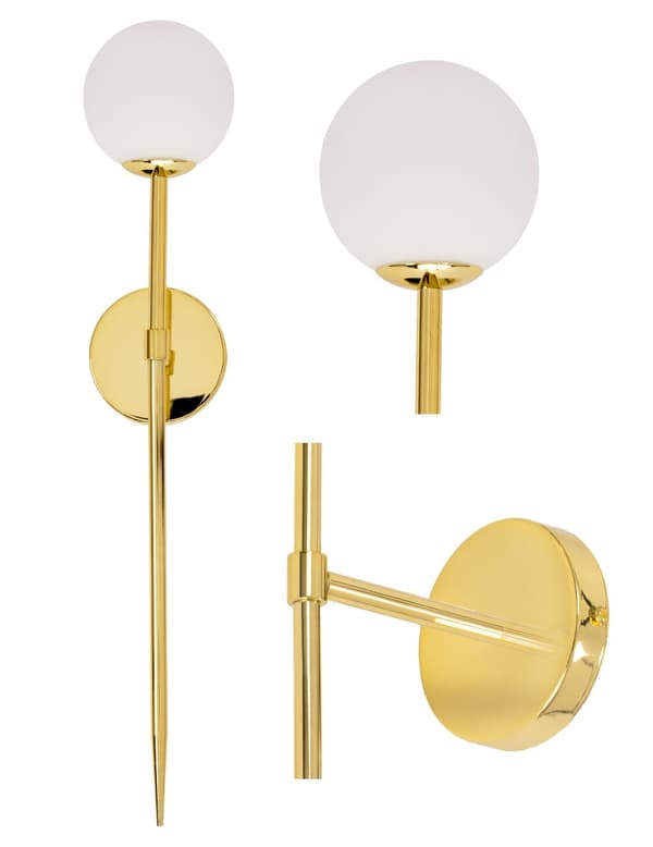 VÄGGLAMPA 75CM APP580-1W GULD