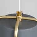 Miniatyrbild 6 av 6: TAKLAMPA APP934-1CP ELEGANT SVART