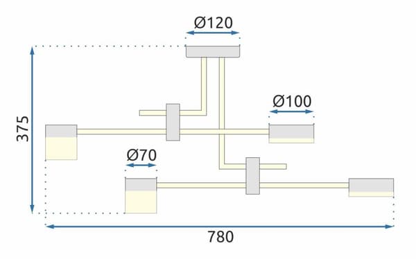 LED VEDHÆNG LAMPE APP1002-6C
