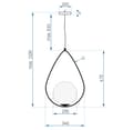 Miniatyrbild 5 av 5: TAKLAMPA MODERN LOFT APP938-1CP SVART