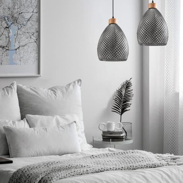 RETRO LOFTSLAMPE LAVET AF GLAS APP897-1CP SORT