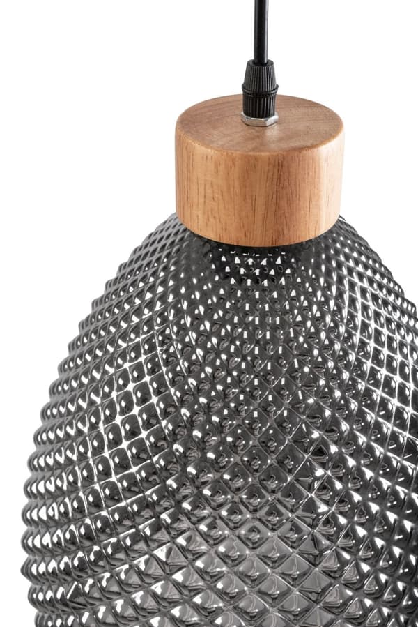 RETRO LOFTSLAMPE LAVET AF GLAS APP897-1CP SORT