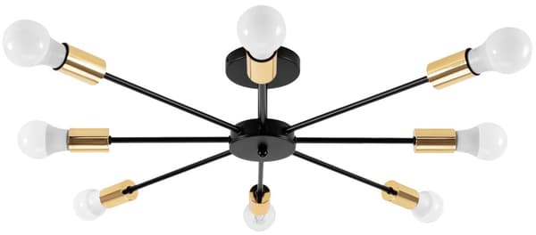 LAMPA SPIDER 8 APP502-8C SVART