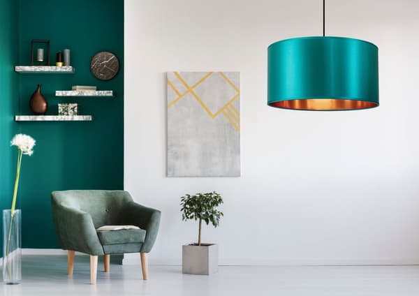 LOFTLAMPE 36CM APP953-1CP BLÅ