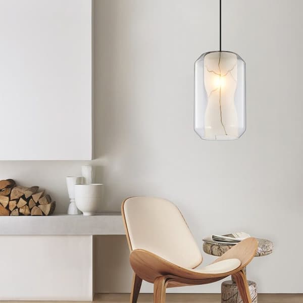 APP909-1CP MARMOR VEDHÆNG LOFTSLAMPE